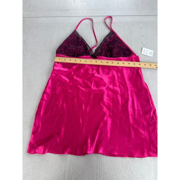 NWT Linea Donatella Lingerie Lace top Hot PInk Barbiecore Bimbocore Girly - Picture 3 of 6